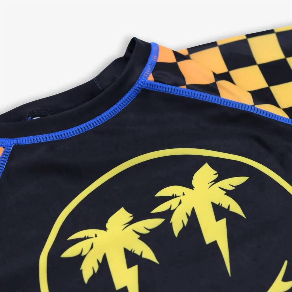 NEW APPAMAN happy surfing rash guard in gradient checkerboard - Picture 7 of 8